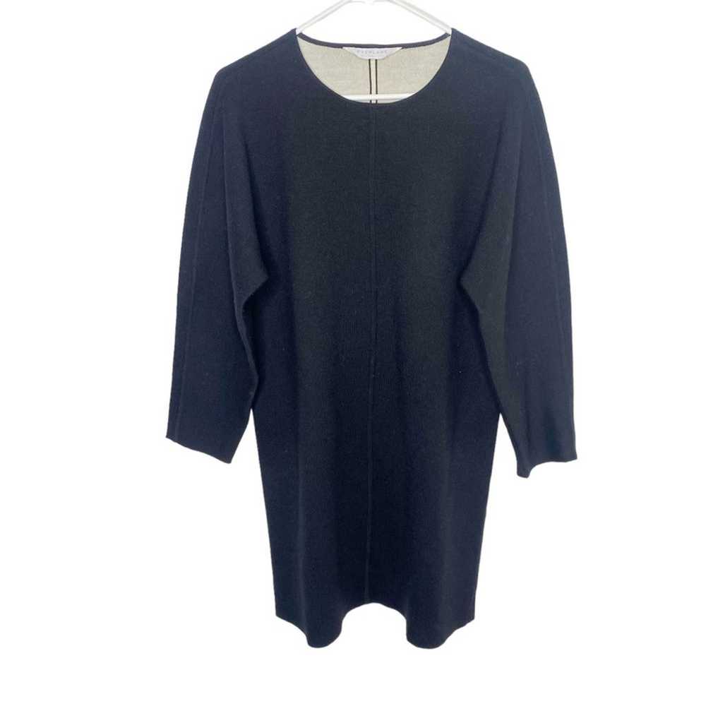 Everlane knit wool sweater dress black dress size… - image 2