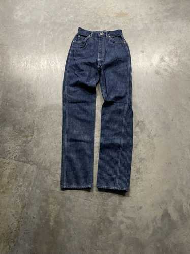 Lee × Vintage Vintage Lee Pinstripe Straight Jean… - image 1