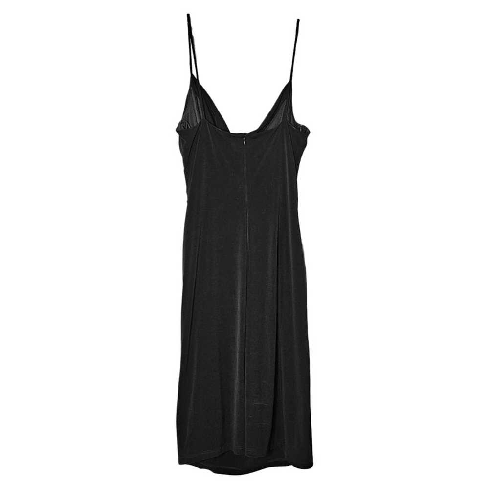 David Meister Draped Cowl Slip dress Black Size 10 - image 5