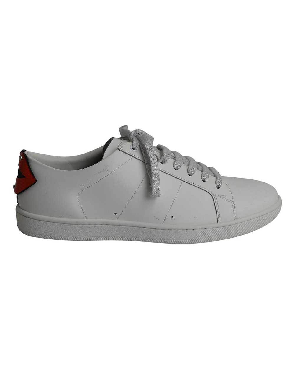 Yves Saint Laurent Classic Court Sneakers in Whit… - image 1