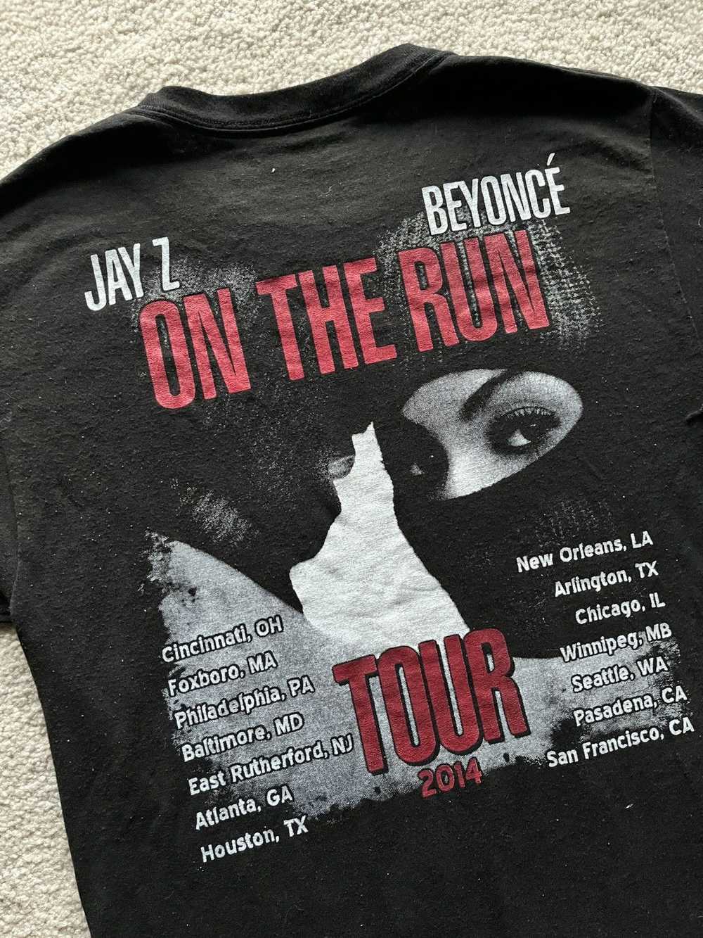 Beyonce × Jay Z × Tour Tee Beyonce Jay-Z On The R… - image 5