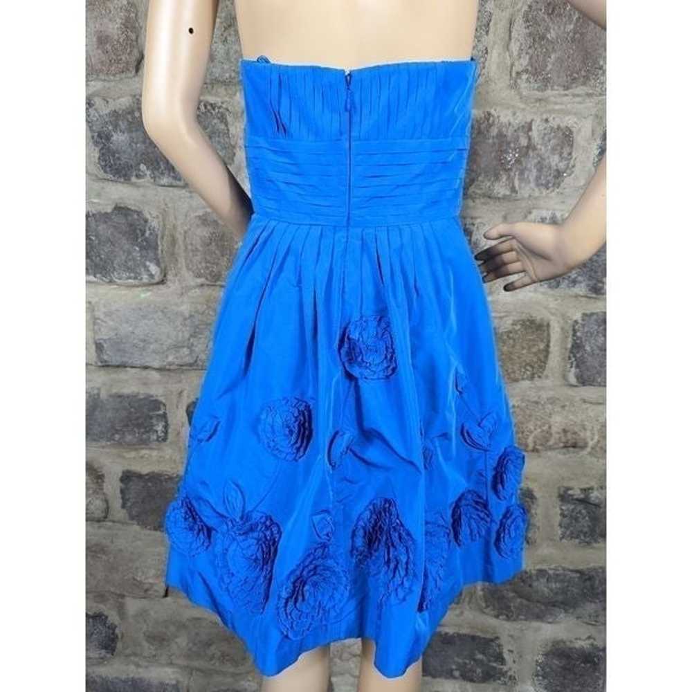 BCBG Max Azaria blue strapless dress size 6 - image 2