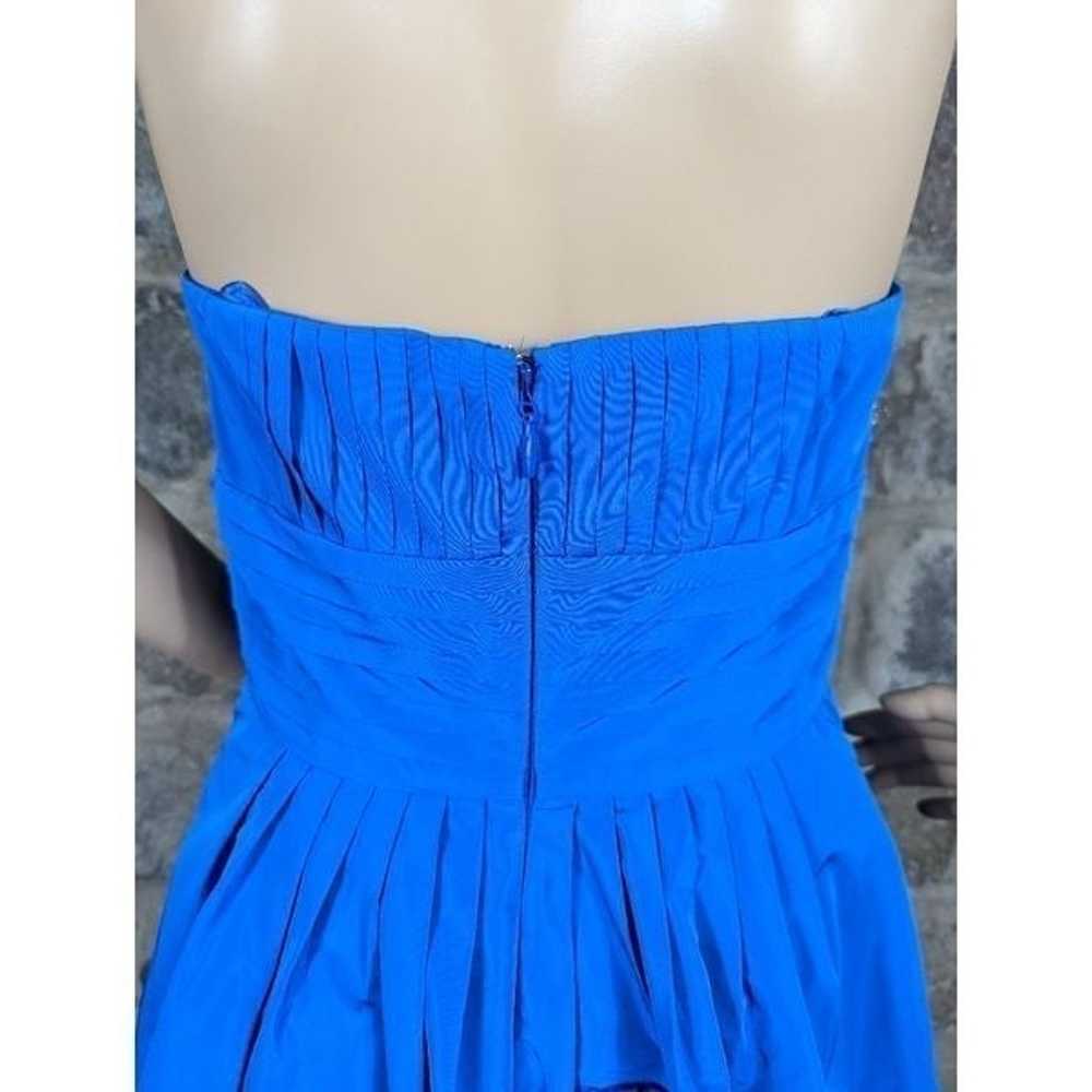 BCBG Max Azaria blue strapless dress size 6 - image 3