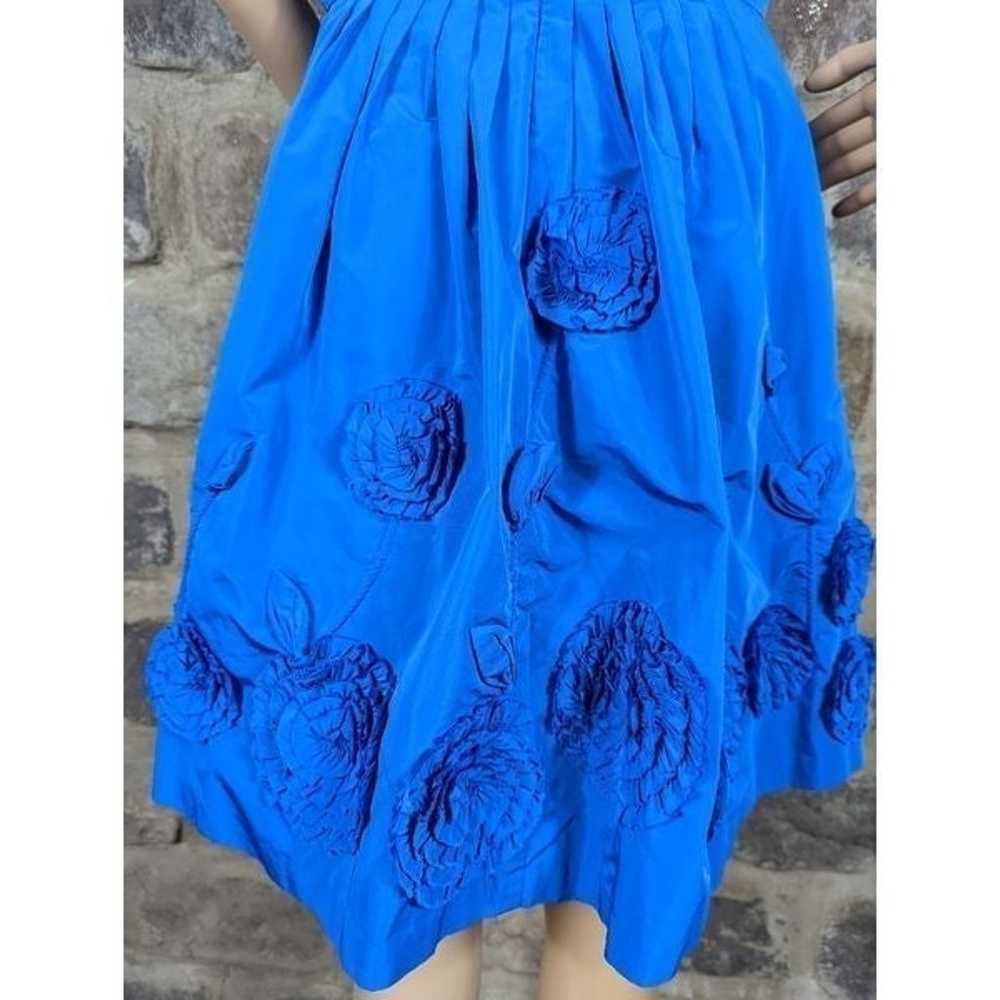 BCBG Max Azaria blue strapless dress size 6 - image 4