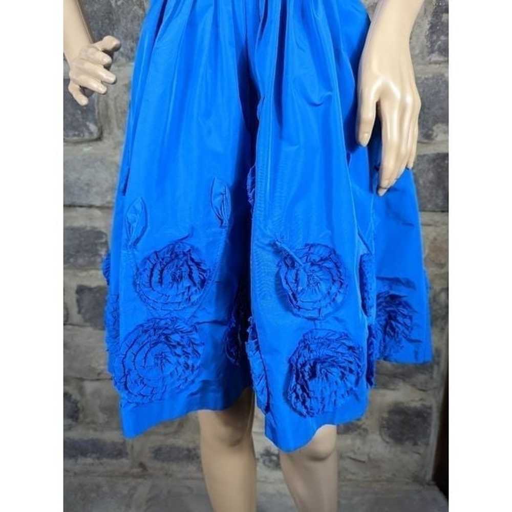 BCBG Max Azaria blue strapless dress size 6 - image 6