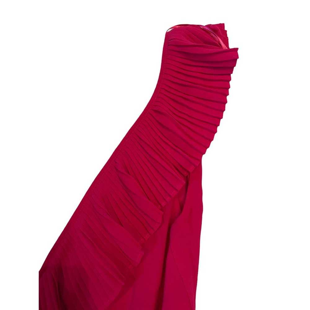 Zara Hot Pink Ruffled Sleeveless Maxi Slip Dress … - image 6