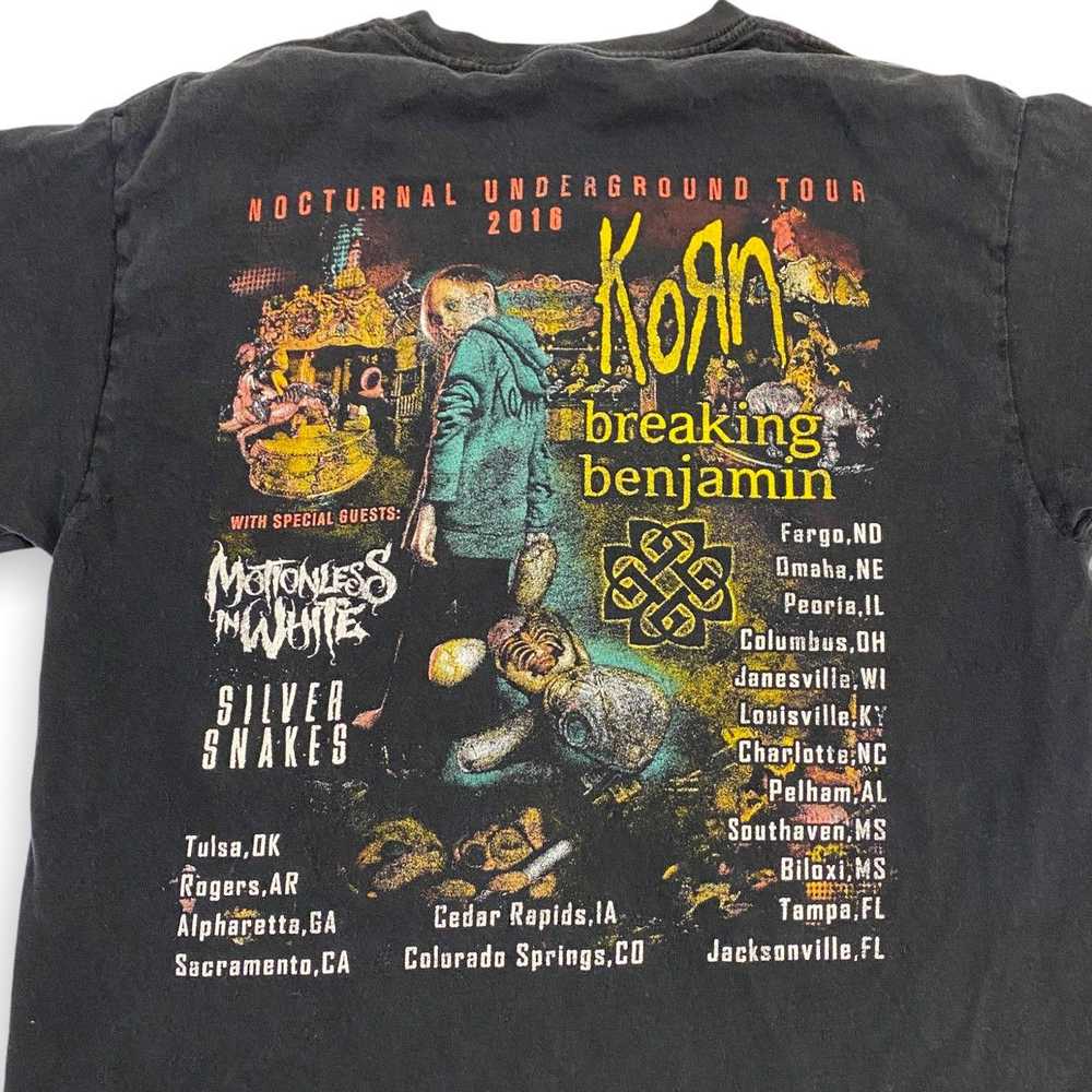 Band Tees × Streetwear × Vintage Korn 2016 Tour T… - image 4