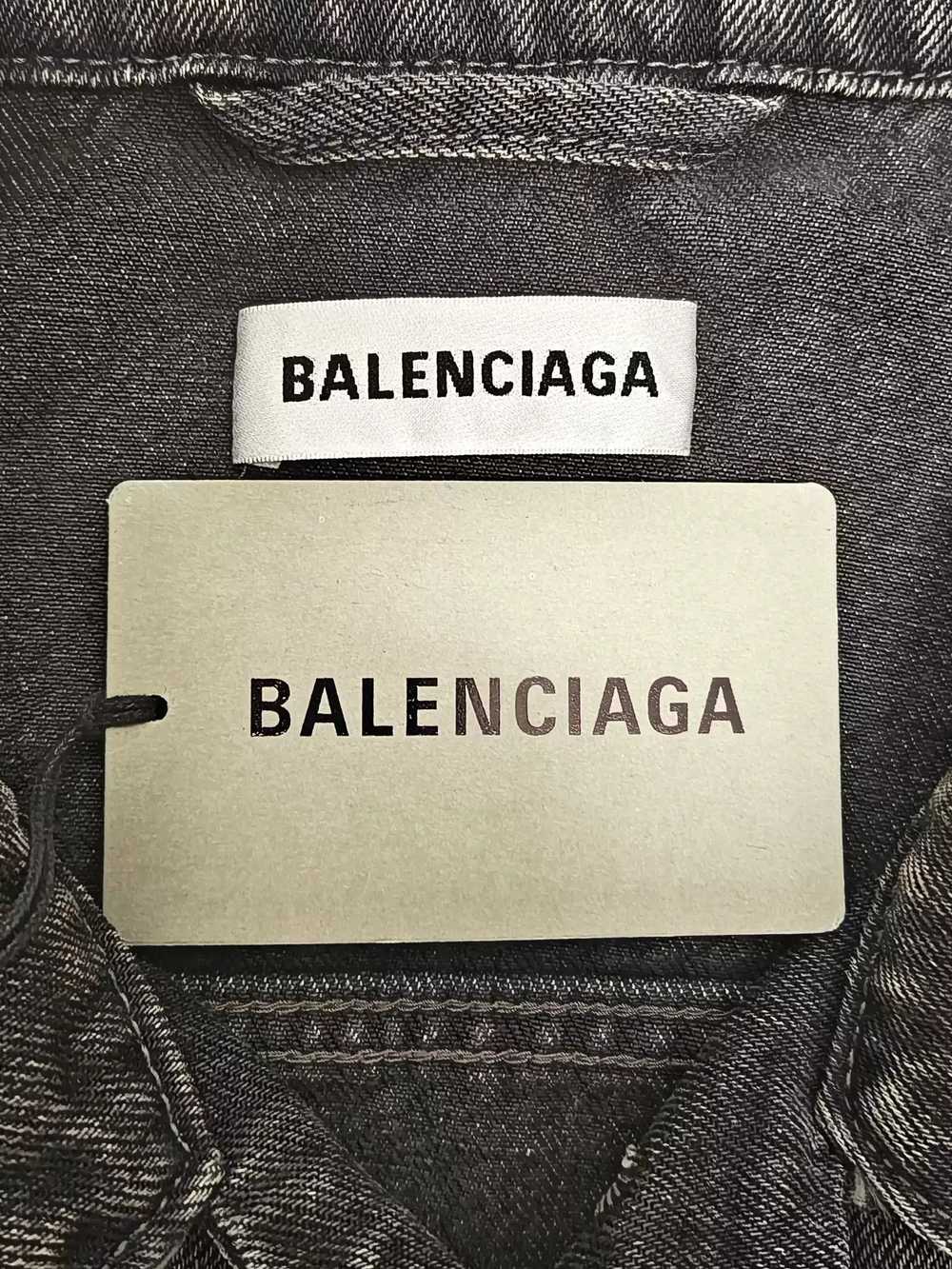 Balenciaga Balenciaga Grey Red Logo Washed Old de… - image 4