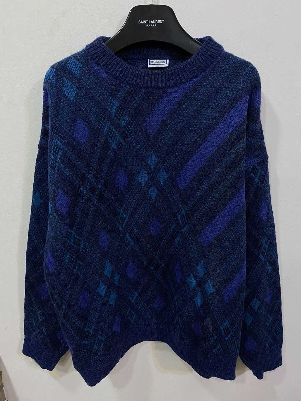 Vintage × Yves Saint Laurent Wool 90's YSL Sweate… - image 1