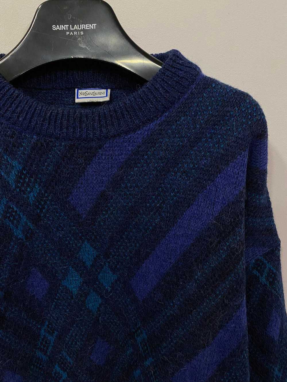 Vintage × Yves Saint Laurent Wool 90's YSL Sweate… - image 3