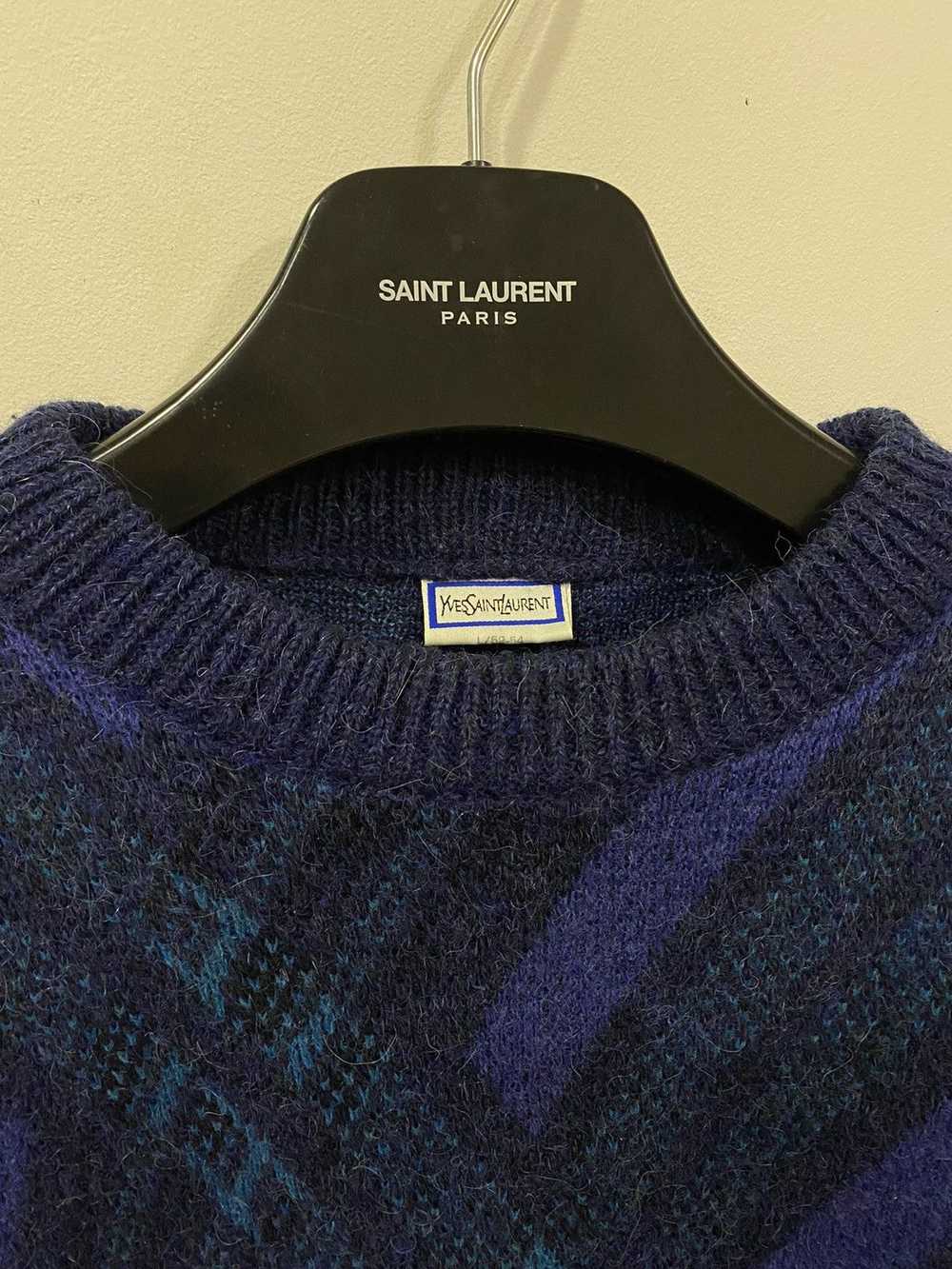 Vintage × Yves Saint Laurent Wool 90's YSL Sweate… - image 8