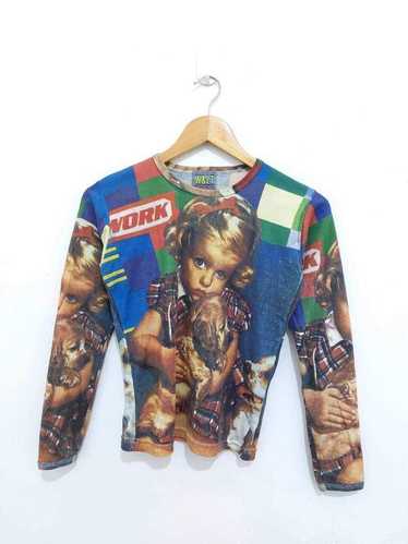 W&LT ノースリーブシャツ　稲妻　WALTER VAN BEIRENDONCK W< ノースリーブシャツ 稲妻 WALTER VAN BEIRENDONCK W