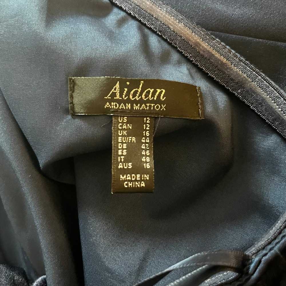 Aidan by Aidan Mattox One-Shoulder Column Gown - image 12