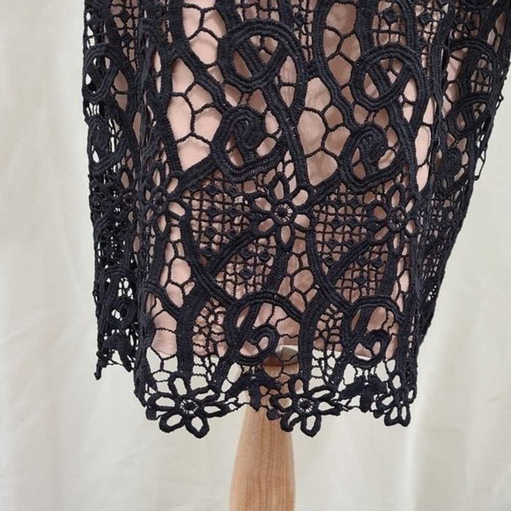 Barneys New York black lace dress sheath - image 4
