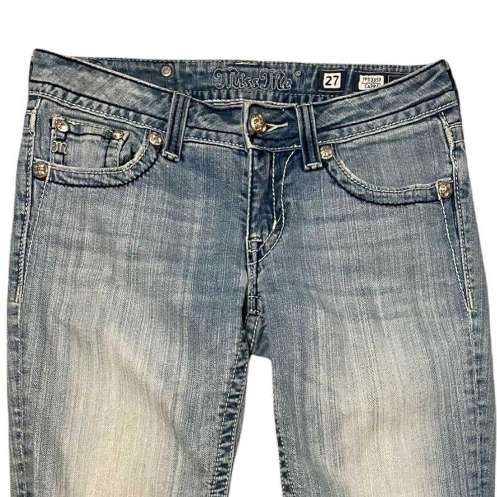 Miss Me Miss Me Capri Jeans Back Flap Pocket Ligh… - image 3