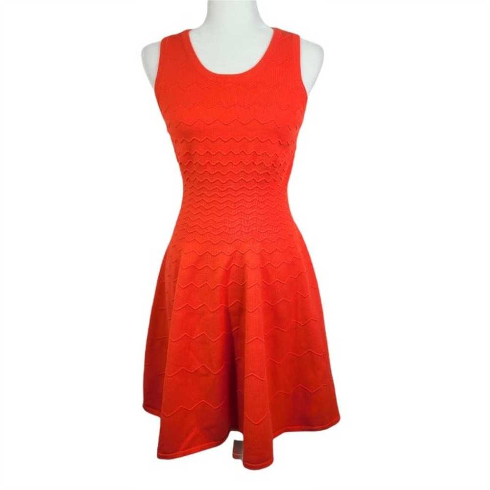 Milly Degrade Chevron Flare Sleeveless Dress - image 3