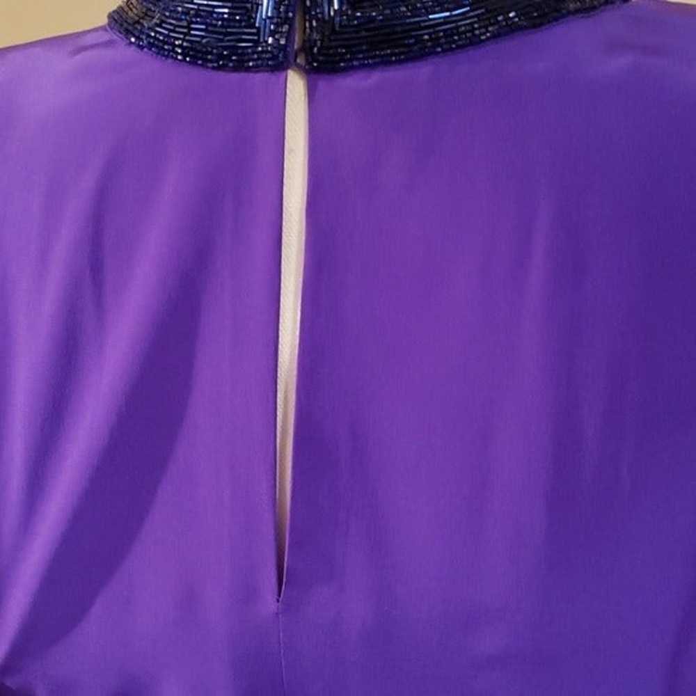 Vintage Purple Levante Dress - Pure silk - image 6