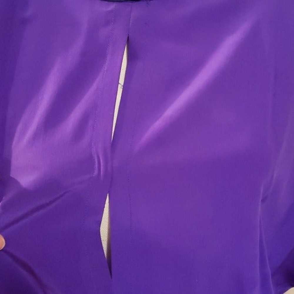 Vintage Purple Levante Dress - Pure silk - image 7