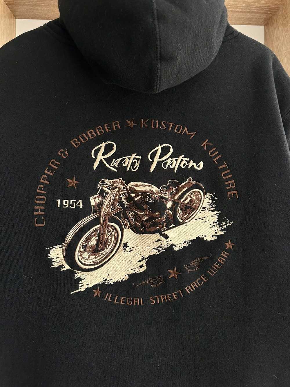 Choppers × Racing × Vintage Vintage Rusty Pistons… - image 3