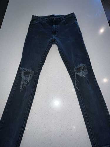 Distressed Denim Abrand Jeans cropped skinny w:31 - image 1