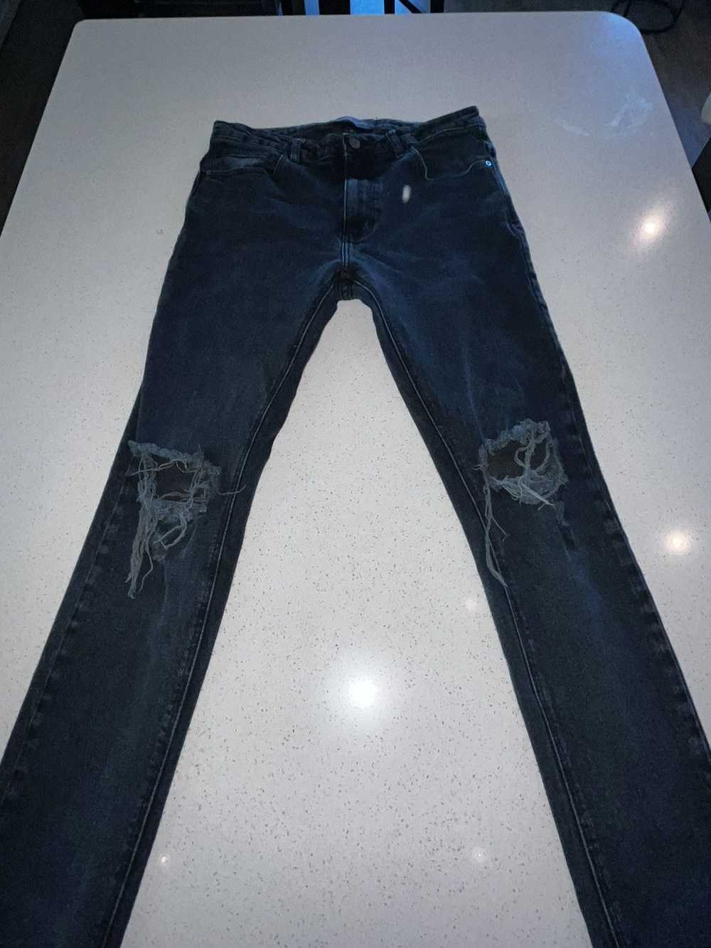 Distressed Denim Abrand Jeans cropped skinny w:31 - image 2