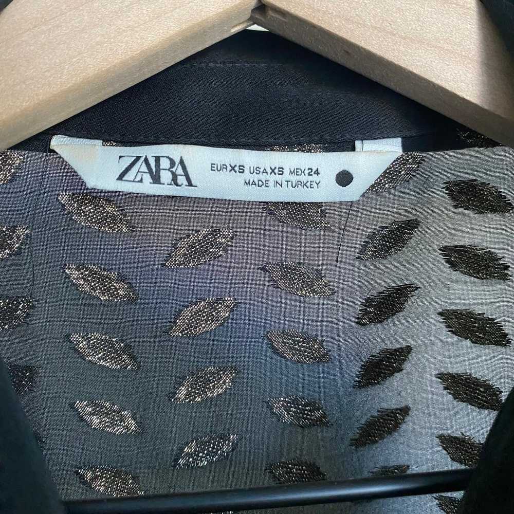 ZARA Metallic Midi Shirt Dress - image 8