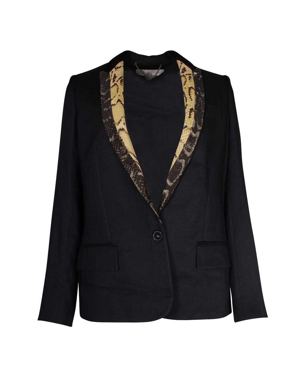 Stella McCartney Jacquard Collar Wool Blazer - image 1