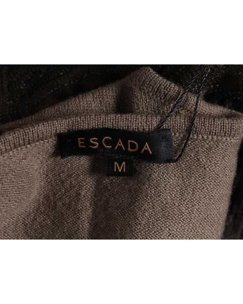 Escada Brown Wool Sleeveless Printed Top - image 4