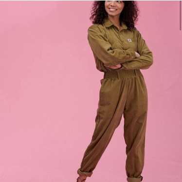 Lucy and yak olive corduroy jumpsuit/ Boilersuit … - image 1