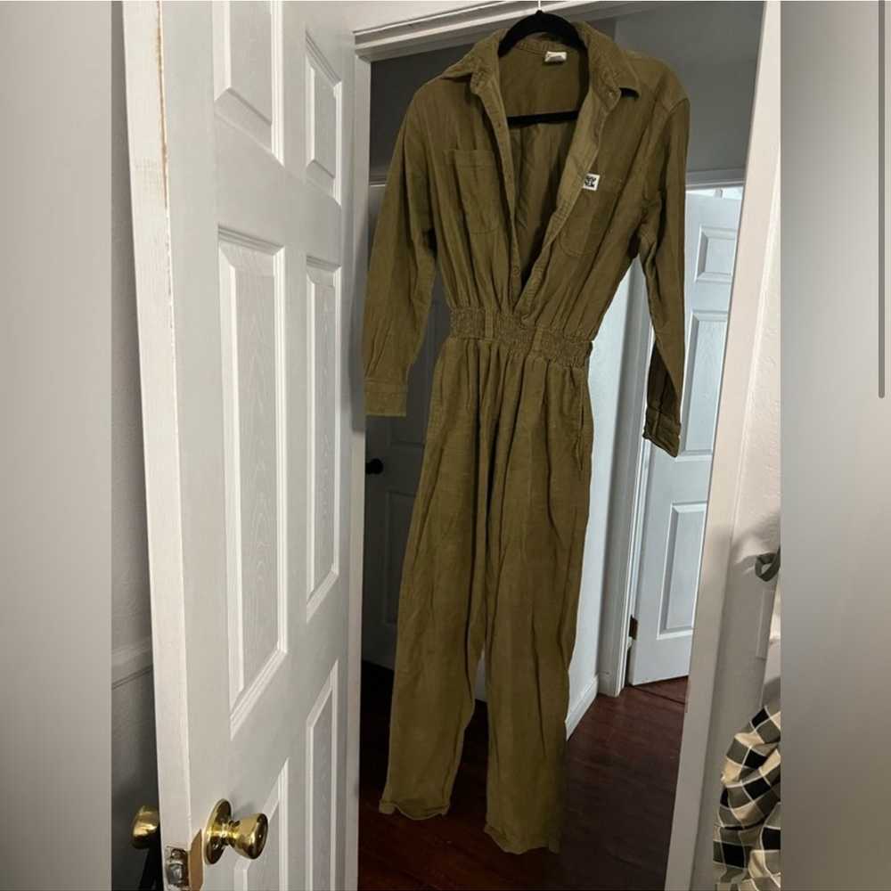Lucy and yak olive corduroy jumpsuit/ Boilersuit … - image 2