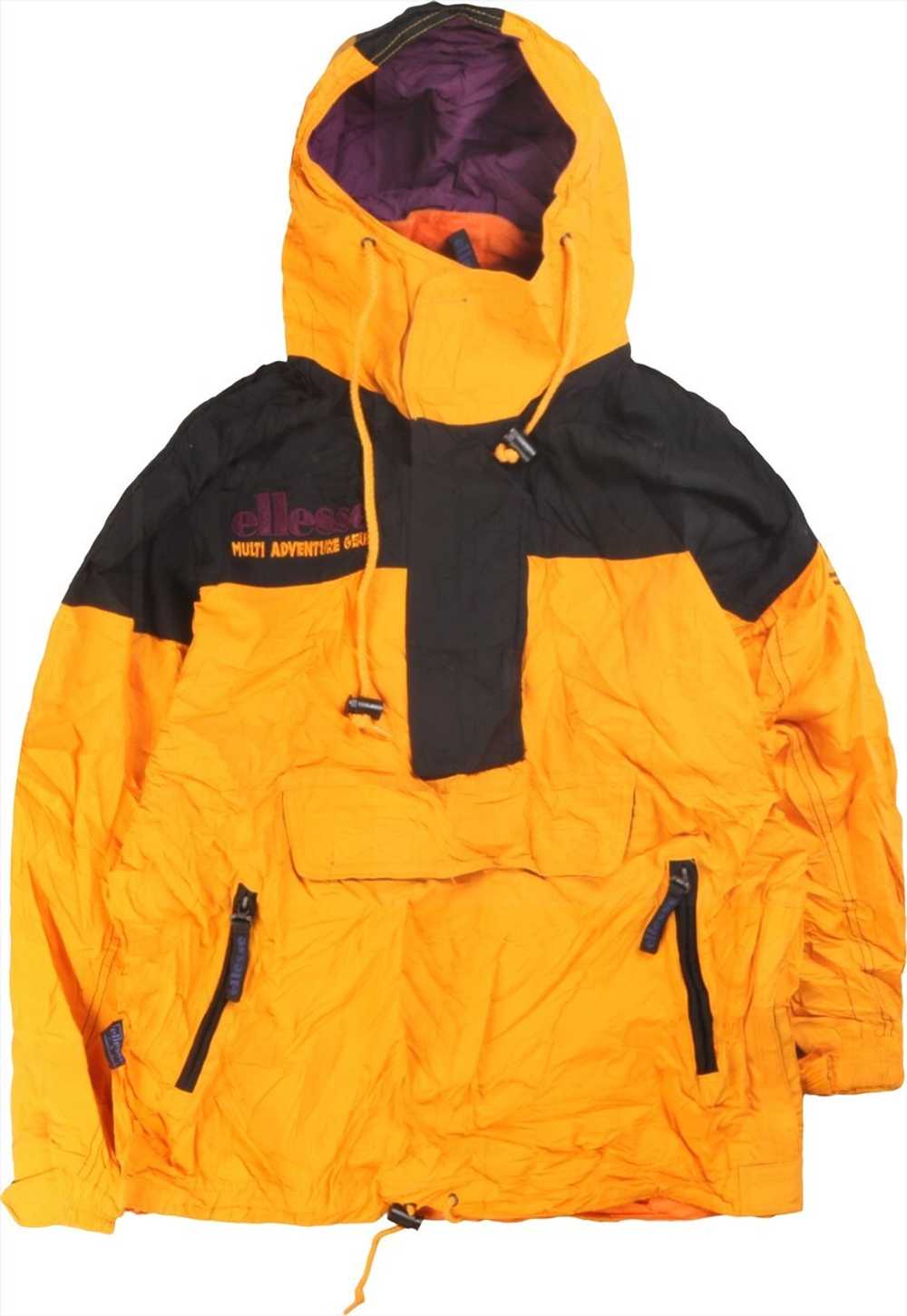 Vintage 90's Ellesse Puffer Jacket Retro Ski Hood… - image 1