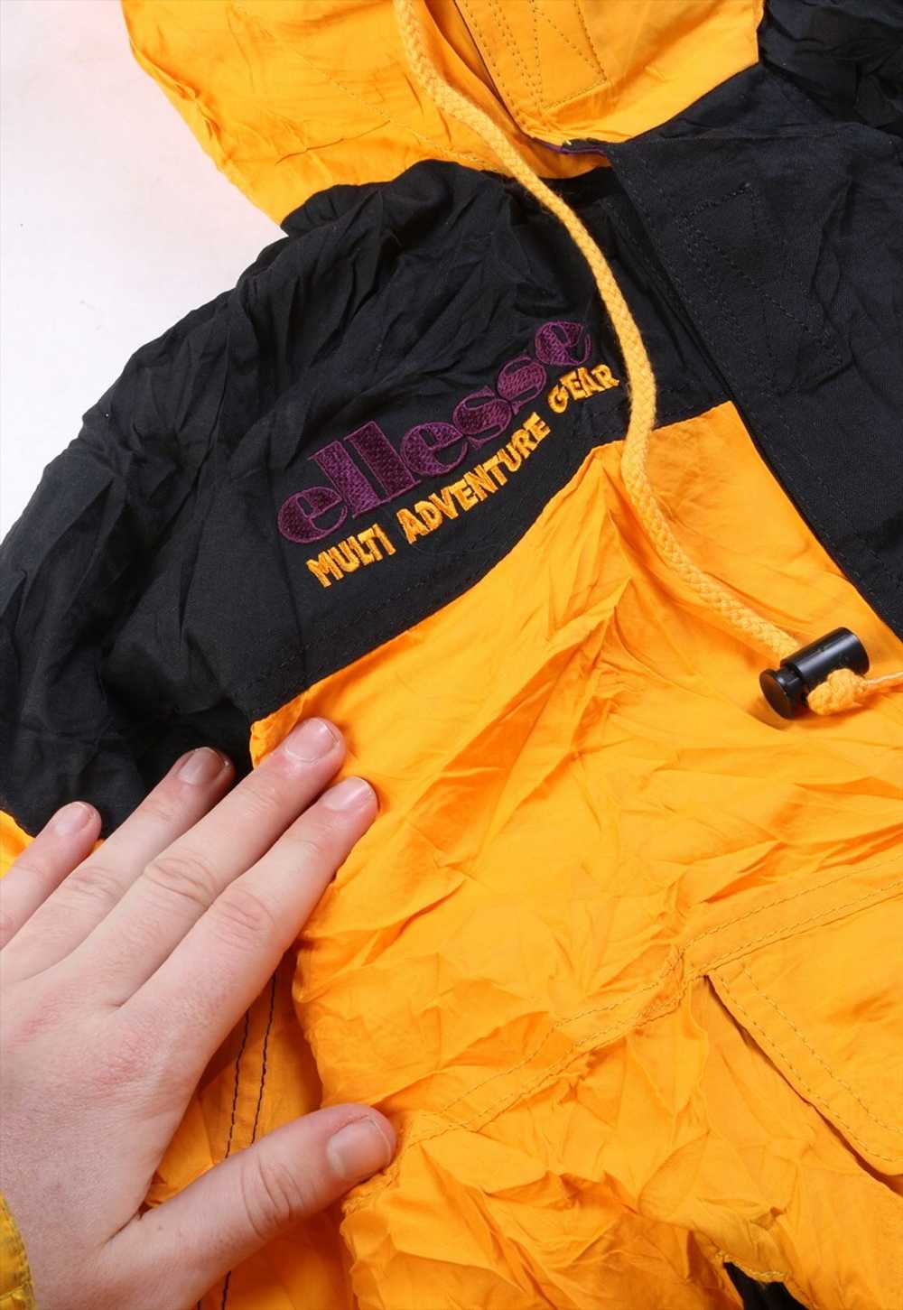 Vintage 90's Ellesse Puffer Jacket Retro Ski Hood… - image 3