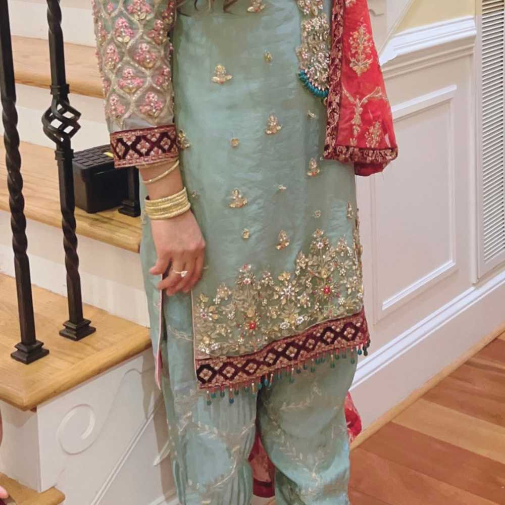 pakistani designer kameez shalwar party /eid wear - image 7