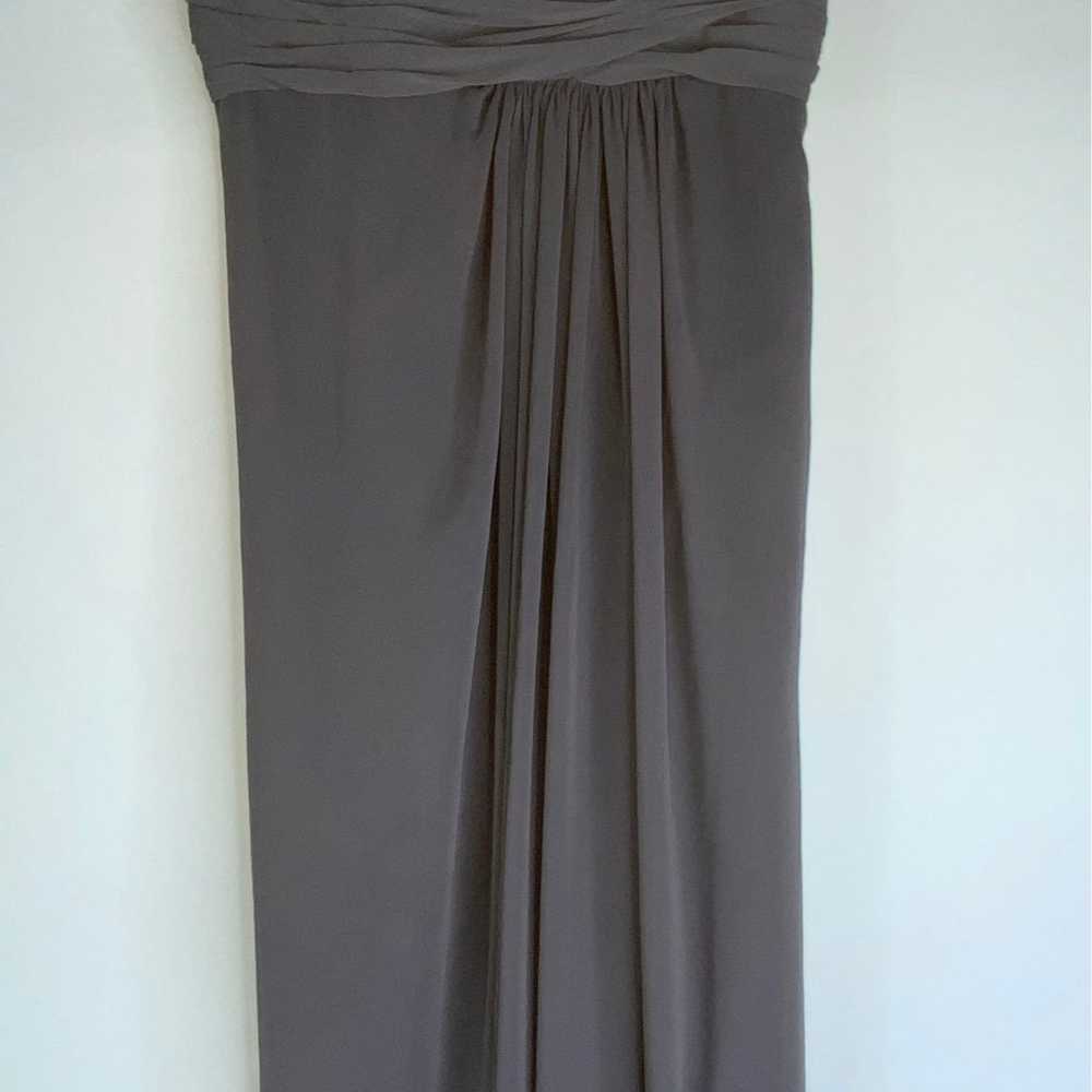 Watters & Watters Deep Gray Formal Chiffon Gown 2 - image 5