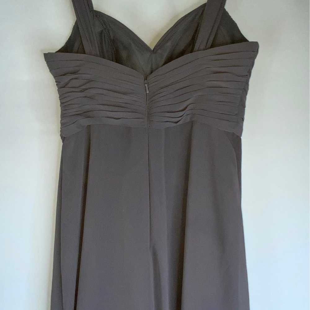 Watters & Watters Deep Gray Formal Chiffon Gown 2 - image 6