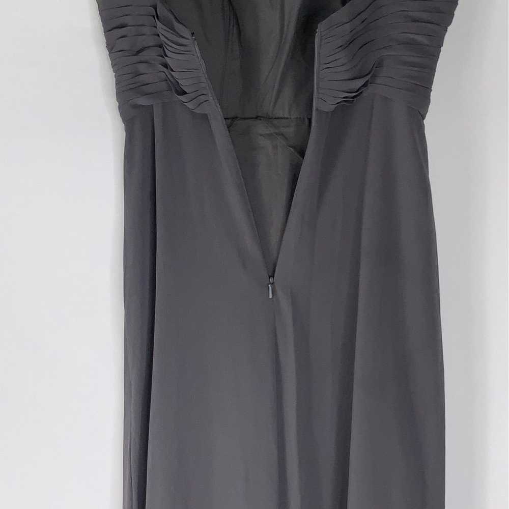 Watters & Watters Deep Gray Formal Chiffon Gown 2 - image 7