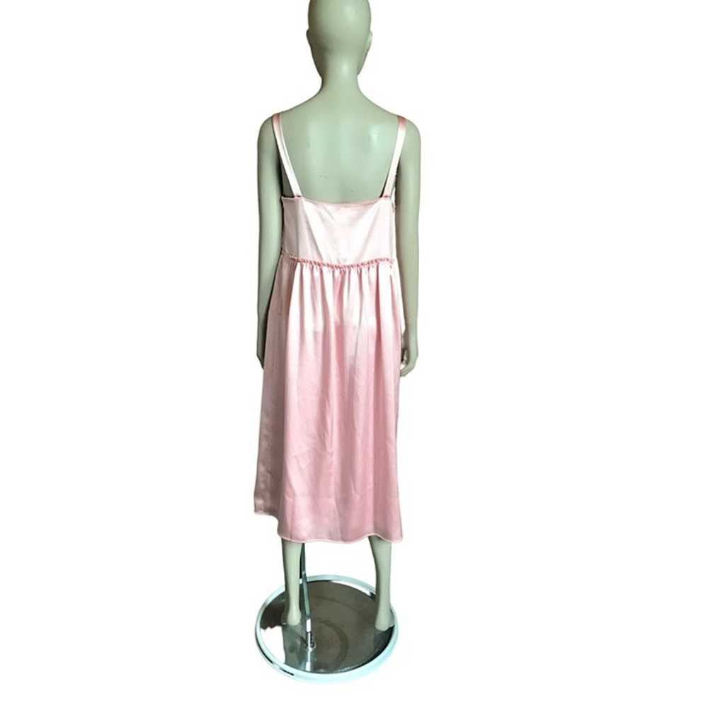 Anthropologie Steele Pink Satin Midi Dress - image 5