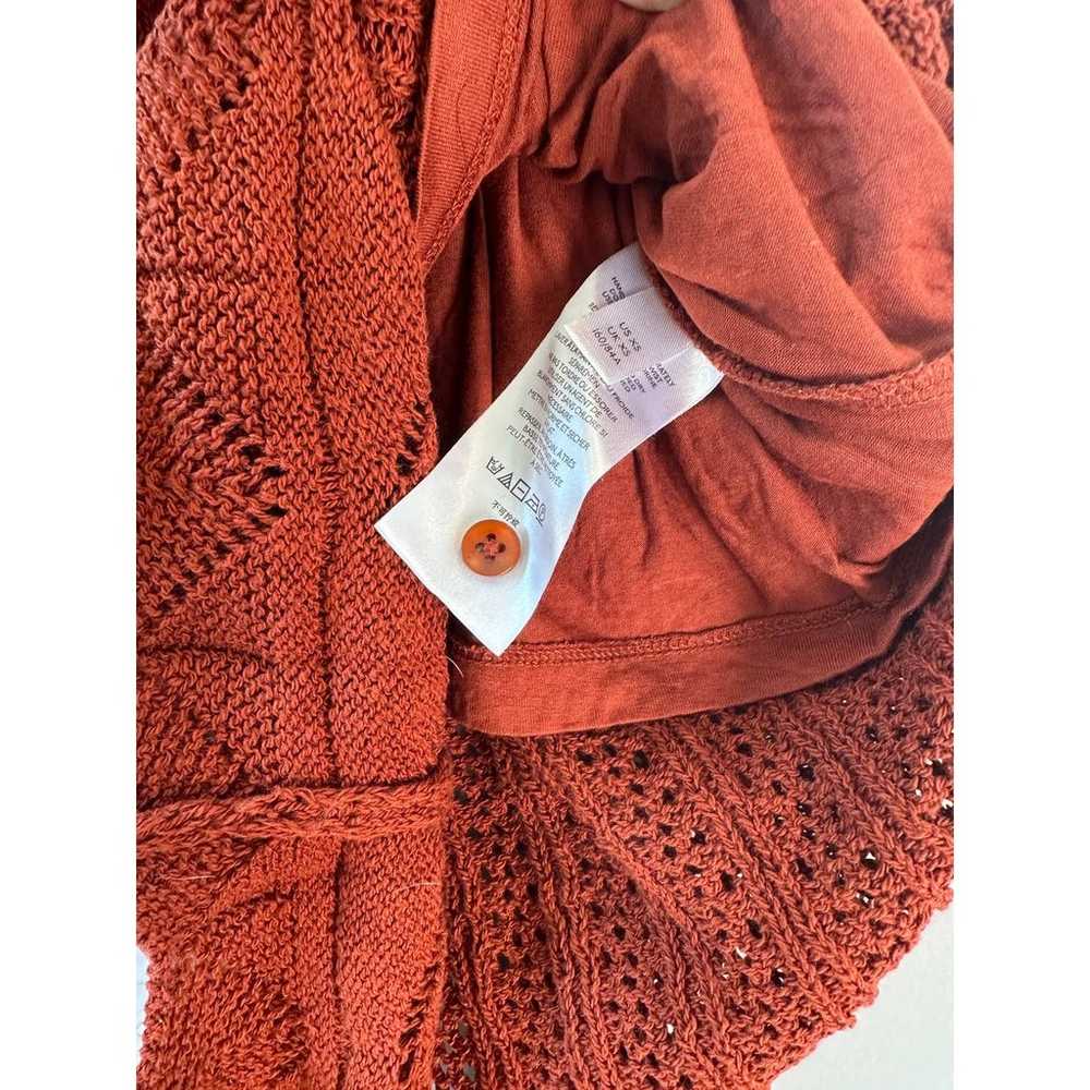 Anthropologie Crochet Rust Midi Dress - image 5