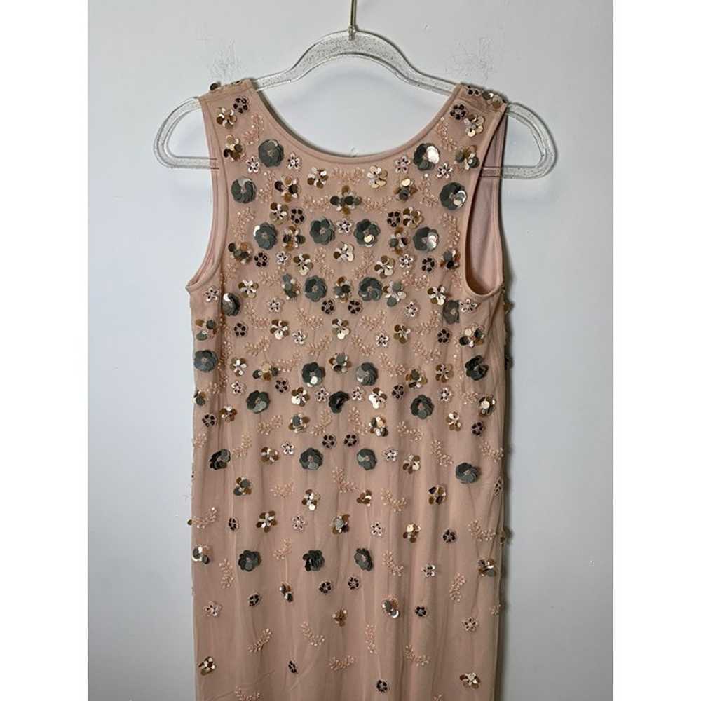 ZARA FLORAL PRINT KNIT DRESS WITH BEADING - image 4