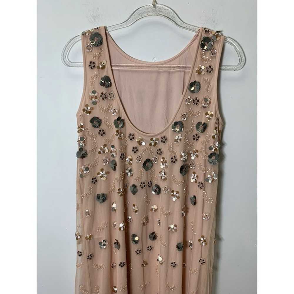 ZARA FLORAL PRINT KNIT DRESS WITH BEADING - image 6