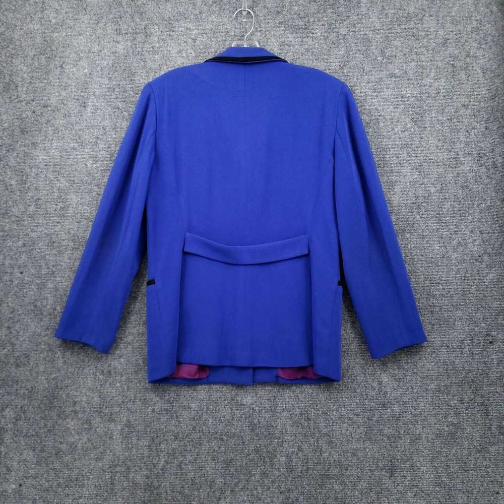 Vintage Gianni Sport Blazer Womens 10 Blue Single… - image 2