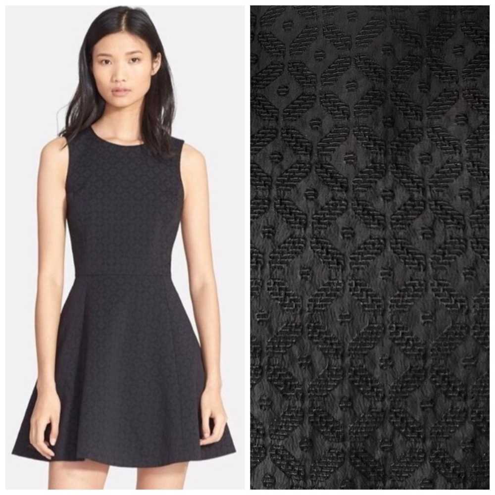 Theory Fit and Flare Jacquard Dress - image 1
