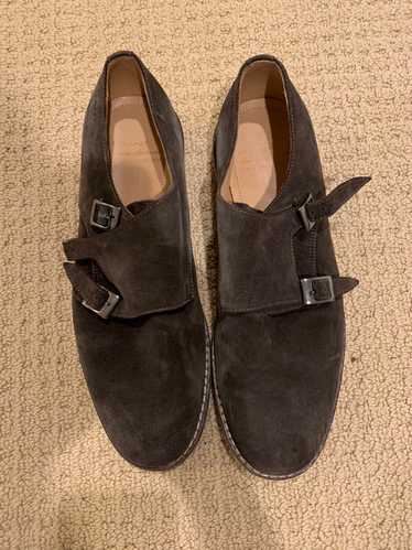 【高品質得価】SOLOVAIR Black Monk Shoe 25.5cm 靴