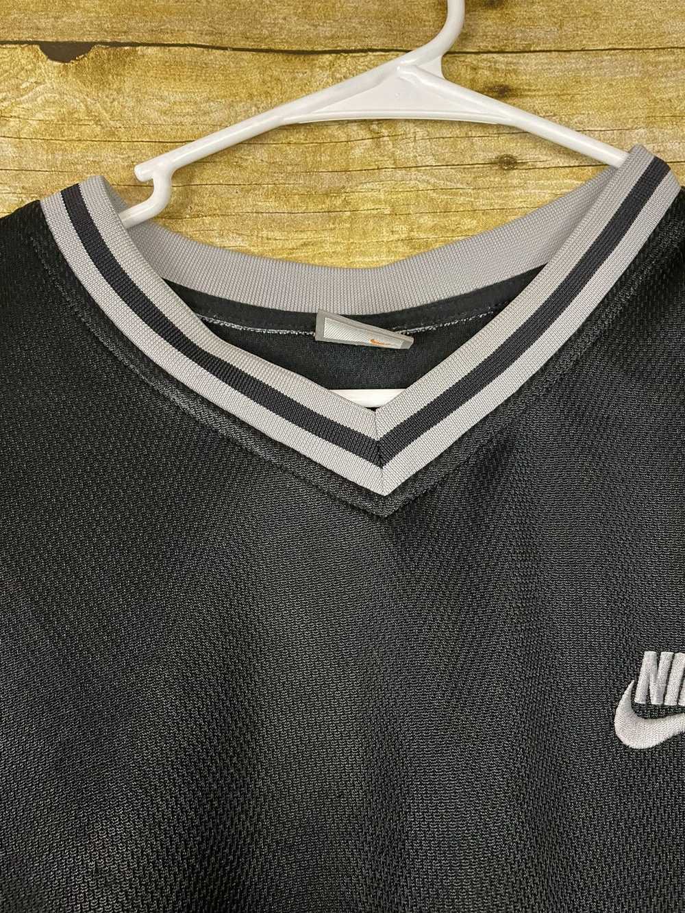 Nike × Vintage Vintage Nike Swoosh Black/Grey Jer… - image 7