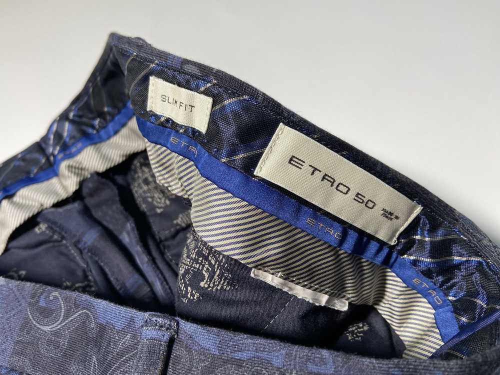 Etro Etro slim fit patterned pants - image 7