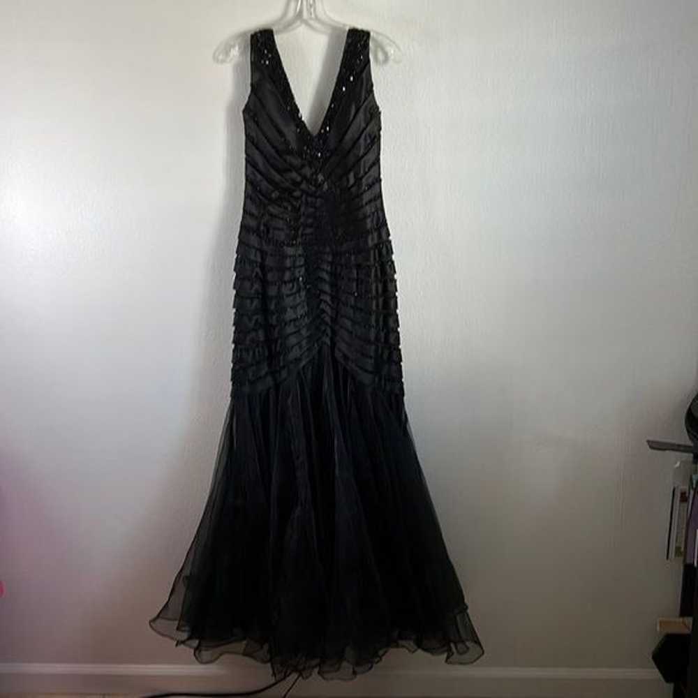 EUC May Queen Black Sequin Mermaid Prom Party Dre… - image 1