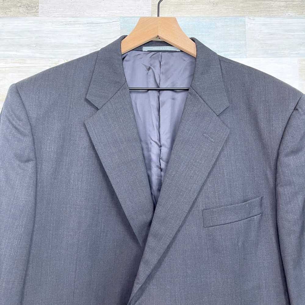 Hickey Freeman Hickey Freeman Wool Suit Gray Soli… - image 3