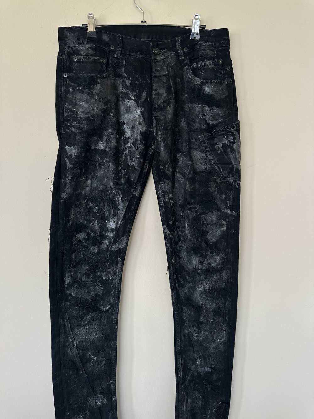 Rick Owens Rick Owens Waxed Detroit Cut Denim - image 2