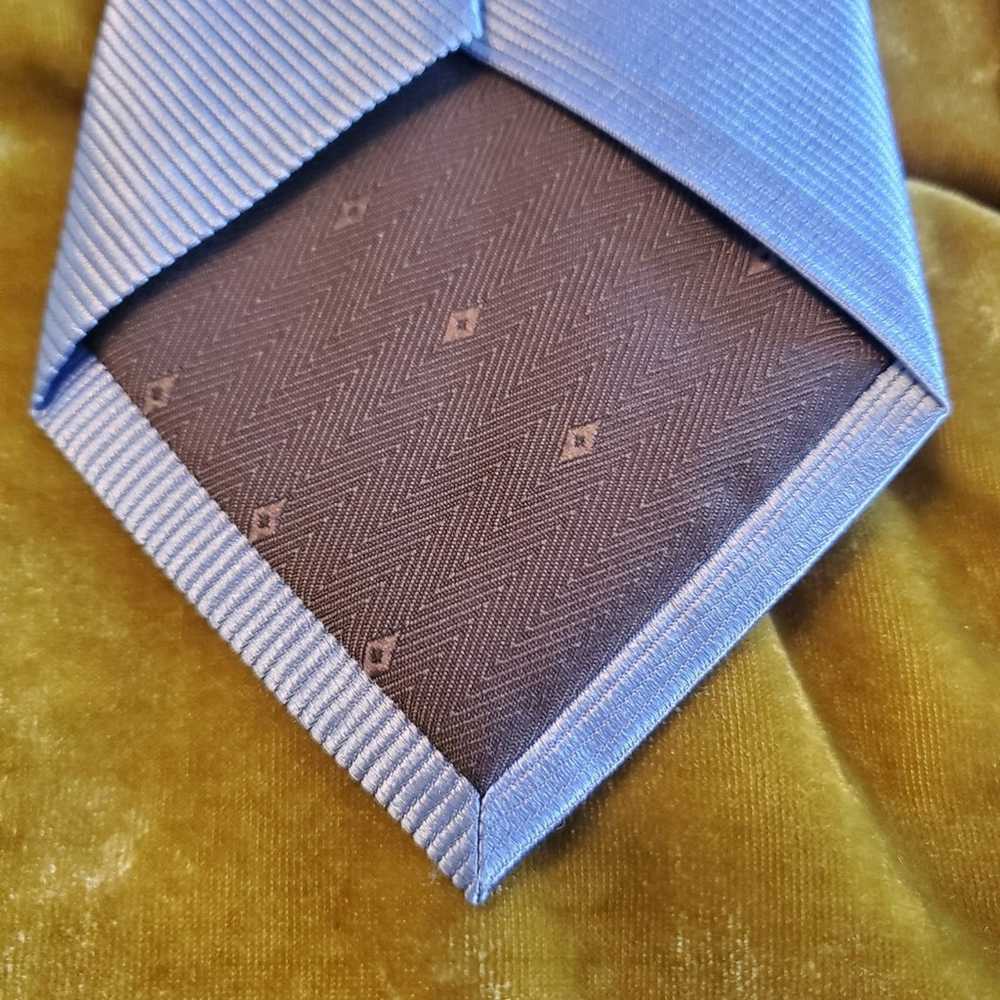 Bruno Piattelli Roma Bruno Piattelli blue silk tie - image 4