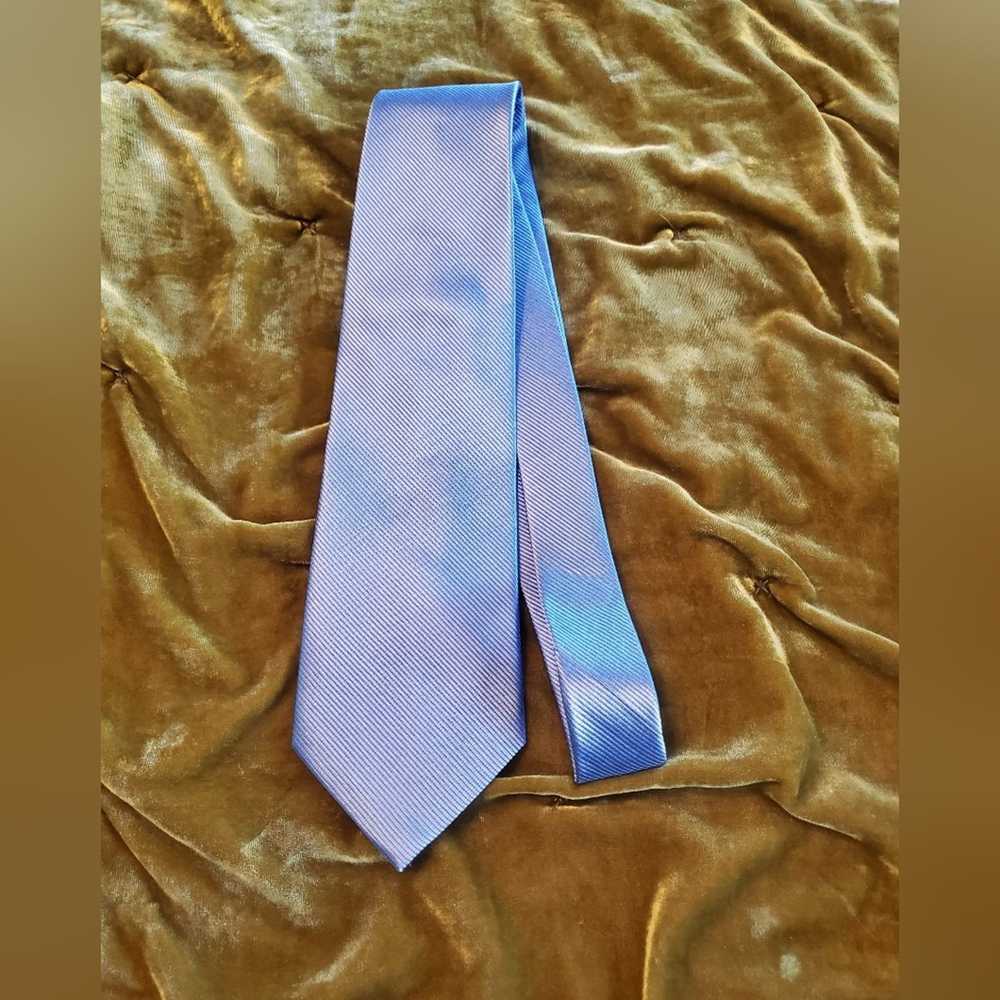 Bruno Piattelli Roma Bruno Piattelli blue silk tie - image 8